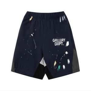 Dept Brand Mens Shorts Designer Shorts Gallerydept Shorts Speckled Letter Print Men's Women's Gallary Dept Shorts Couple Loose Versatile 9327