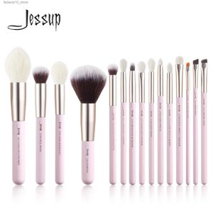 Makeup Brushes Jessup Professional Makeup Brushes Set Natural-Synthetic Hair Make Up Brush Tool Kit Foundation Powder Pencil Q240126