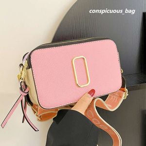 Camera Bag Designer Handbag Women's Wide Strap Shoulder Fashion Tie-dye Luxury Leather Italic Flash Purse High Texture Mini Mark Bags