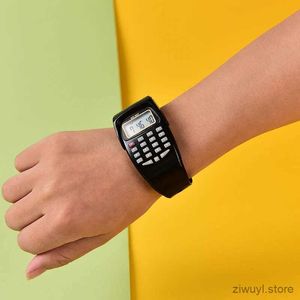 Calculators 2 In1 Digital Student Exam Special Calculator Watch Children Electronic Watch Time Calculator New Watch Mini Calculator Fashion