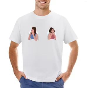 ブロードシティの笑顔のTシャツのトップヘビー級のスリムフィットTシャツを男性用にトップス