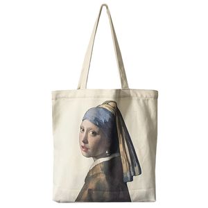 Torba designerska torba do malowania oleju Kreatywna płócienna torba na ramię duża pojemność swobodne męskie i damskie torba na tord