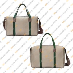 Unisex moda gündelik tasarım lüks ophidia duffel çanta seyahat çantası çanta omuz çantası crossbody elçi çantası üst ayna kalitesi 758664 760152 torba çanta
