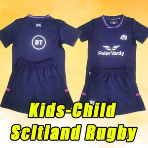 Kids 2022 2023 Scotland Rugby Jerseys League 22 23 23 Vintage Team Rugby Blue Frub