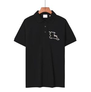 Polo da uomo 24ss con lettere ricamate Polo moda per uomo T-shirt High Street T-shirt estiva a maniche corte Top Quality