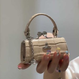 Modne torby wieczorowe Viviane Westwood Mini szminka w torbie łańcucha paska Crossbody designerka worka sprzęgła śliczne małe torebki na ramię