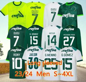 4XL 23 24 Palmeiras DUDU Футбольные майки 2024 Домашняя зеленая BRENO LOPES RONY G.GOMEZ Рубашка на выезде D.Barbosa LUCAS LIMA G.MENINO MINA G.VERON детская форма футбольная форма