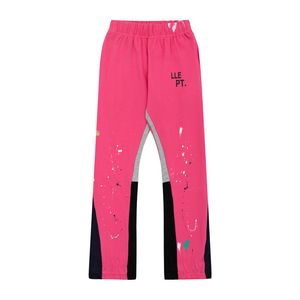 Designer Joggers Sweatpants Galerias de Alta Qualidade Calças Depts Calça Calças de Algodão Cintura Elástica Salpicada Carta Impressão Solta Calças Hip Hop Sweatpant