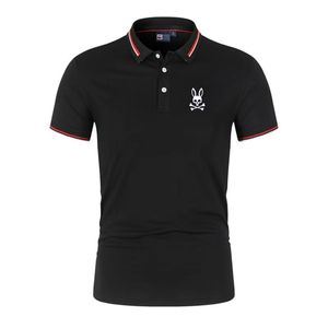 2024 Summer Nowe męskie glebę z krótkim rękawem T-shirt Top Business Casual Men's Top Shirt Duża koszulka klapowa