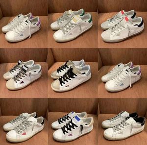 designer shoes women super star brand men new release luxury Italy sneakers sequin classic white do old dirty casual shoe lace up woman man unisex 10A Festival Gifts