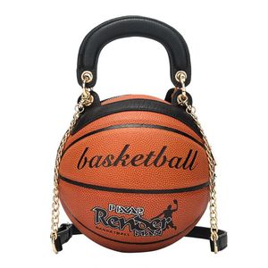 Moda redonda forma de basquete sacos feminino criativo basquete estilo ombro saco do mensageiro bolsas personalidade227m