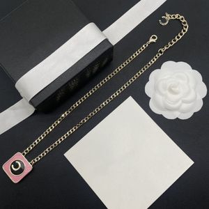 Mode hänge halsband mode nacke för kvinnliga par kedjor mässing halsband bröllop gåva smycken