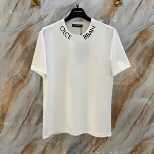 24SS 유럽 대형 남성 티셔츠 커스텀 폴로 셔츠 소프트 패브릭 여성베이스 셔츠 밝은 컬러 개 패턴 5 별 재료 TDD126001