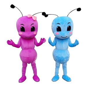 2024 Söt plysch Ant Mascot Costume Cartoon Theme Character Carnival Unisex Halloween Carnival Vuxna Födelsedagsfest Fancy Outfit For Men Women