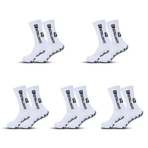 Sports Socks 5 Pairs Of Football Socks Men Women Sports Socks Non-slip Silicone Outdoor Dreathable Sweat Absorption Rugby Soccer Socks YQ240126