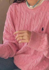 2024高品質の女性のセーターニットセーター刺繍女性長袖ニットウェアプルオーバージャンプロットレミス服ソリッドメンピンクグレートップ13
