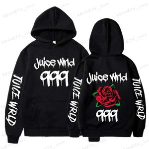 Men's Hoodies Sweatshirts Juice WRLD Hoodies Men Women Hooded 2023 Sweatshirts Fashion Hip Hop Casual Pullovers Autumn Boys Girls Black Streetwear Hoodie T240126