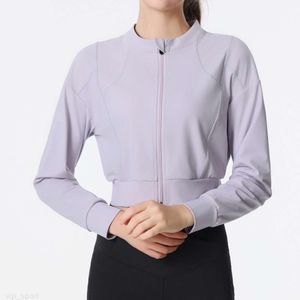 Al Yoga Jacket Sports Coat Womens Tight Yoga Clothes Women Top Zipper Cardigan Fitness 1333 fashion