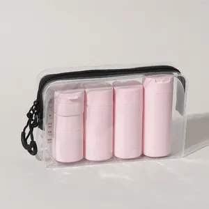 Storage Bottles 5pcs Multiple Colors Portable Soft Touch Cream Travel Dispenser Set For Lotion Cleanser Shampoo