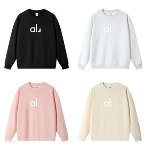 AL Women Yoga Outfit Perfectly Oversized Sweatshirts Sweater Loose Long Sleeve Crop Top Fitness Workout Crew Neck Blouse Gym fashion