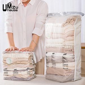 2PCS Vacuum Sealed Bag Quilt Duvet Clothes Sweater Pillow Wardrobe Air Compression Large Storage Pouch Save Space Pack Organizer 240119