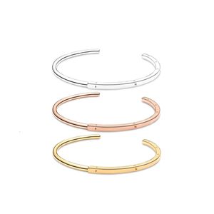 Sterling Sier Ladies Rose Gold Signature ID Bracelet Exquisite Jewelry Romantic Girlfriend Gift 2021 Autumn New