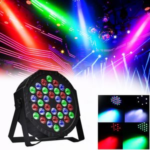 36 LED RGBW DMX 512 DJ Disco Stage Flat Par Lighting Efekt Wakacyjny Święto Bożego Narodzenia