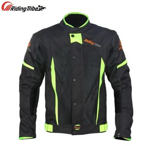 Sommer-Stil Motorradjacke Motorradfahren Reflektierender Mantel mit 5 Stück Schutzpolstern und wasserdichtem Innenfutter Herren Damen JK-37 240122