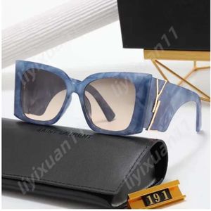 Óculos de sol de luxo para mulheres designers elegantes e personalizados olhos de gato quadro pequeno slm94 logotipo dourado y grande placa sol sombra sunglas 7078