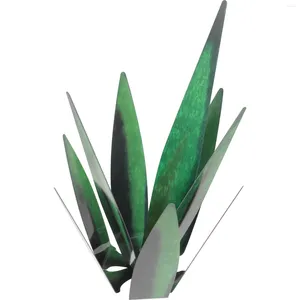 Dekoracje ogrodowe Kreatywne agawe DIY Metal Plant Dekoracja dekoracji krajobrazu rzemiosło domowe (zielone 35 cm) rośliny soczyste