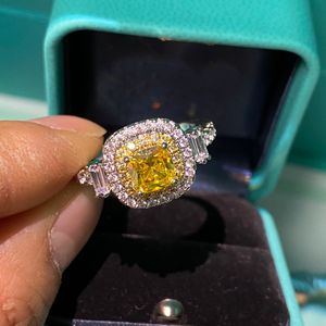 링 디자이너 반지 고급 브랜드 보석 반지를위한 고품질 레터 클래식 디자인 반지 패션 다이아몬드 스타일 링 보석 상자 크기 6-10 아주 좋은