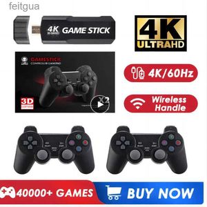 Game Controllers Joysticks GD10 Retro TV Game Console 4K 60f HD HDMI Output Ultra Low Latency TV Game Stick 2.4G Dual Handles Portable Home Games Console YQ240126