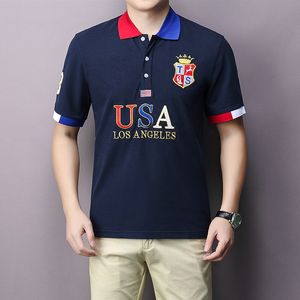 Alta qualidade cidade designer polos camisas homens bordados algodão londres marinha toronto nova iorque moda casual t camisa