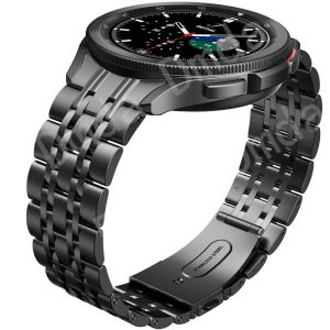 Samsung Galaxy Watch 5 Pro 40mm 44mm 4 클래식 46mm 42mm 손목 밴드 No Gaps 스테인리스 스틸 브레이슬릿을위한 부품 곡선 엔드 메탈 스트랩