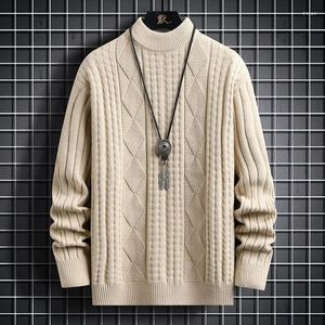 Maglioni da uomo Maglione in cashmere da uomo O-colletto Autunno Inverno Morbido caldo Jersey Maglione Pull Homme Hiver Pullover lavorato a maglia di lana Taglie forti