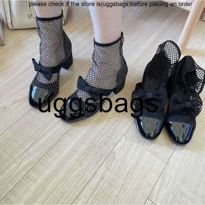 CHANELLS SCARPA TOE Chanelity Black Cap Mary Patent Jane Mesh Stivali Clear Crystals Bootie Blocco Mid High Teli Women Sandalo Brand Brand Sholted Intreblocco C Pum Pum