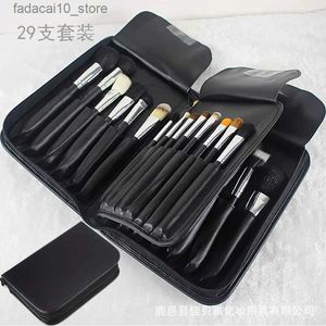 Makeup Brushes New 29 PCS animal hair makeup brush set book-turning style makeup artist tool brushes Q240126