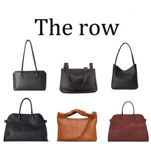 Shoulder Luxury the Row Margaux15 Terrasse Tote Designer Bags Margaux 17 Real Leather Cross Body Handbags Beach Luggage Bag Womens Mens Weekend Travel Shopping
