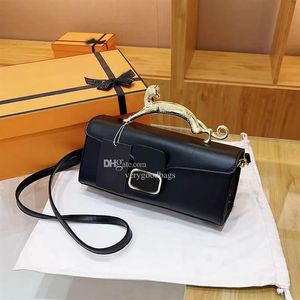 Designer shoulder bags womens Pencil Cat Box Fashion Lanvin handbags Crocdile leather cross body purse214r