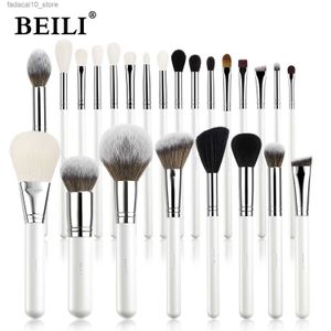 Makeup Brushes Beili Makeup Brush Set 24-42st med vattenbaserat materialhandtag Powder Foundation Blush Eyebrow Eyeshadow Brushes Kit Q240126