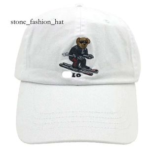 Polos Hat Classic Blue and Green Stripe Sweter Bear Polos Hats Hafdery Haft Outdoor Hap Nowy z tagiem dla hurtowych 4825