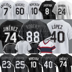 Luis Robert Jr. Maglia da baseball Eloy Jimenez Andrew Benintendi Tim Anderson Andrew Vaughn Dylan Cease Martin Maldonado Gavin Sheets Gregory Santos Yoan Moncada