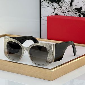 Designer ysltiys óculos SL Glassses de sol Mulheres 2024 Novo boutique europeu e americano Boutique de alta qualidade Goggles de moldura Extra larga templos de alta qualidade óculos de alta qualidade