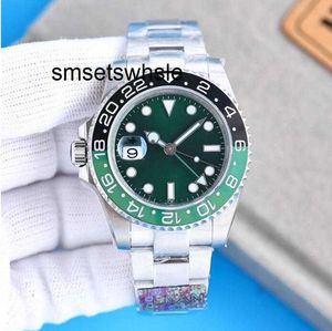 Lüks izle temiz adam izle gmt temiz batman fabrikası 40mm 3285 hareket 904l seramik siyah kök bira-03