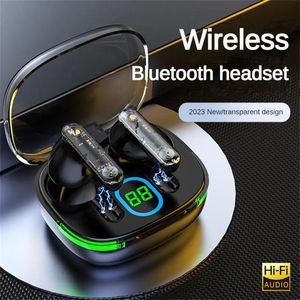 Cuffie Bluetooth senza fili LY80 Display digitale Cuffie Bluetooth 5.3 Cuffie sportive HIFI Doppia riduzione del rumore Auricolare a bassa latenza