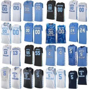 Man Women Kids College Basketball North Carolina Tar Heels Jersey 5 Armando Bacot 4 RJ Davis 55 Harrison Ingram 3 Cormac Ryan 13 Jalen 2 Elliott Cadeau Jaelyn Withers