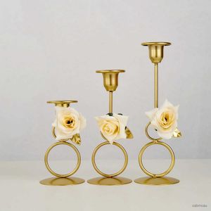 2st Candle Holders Nordic Candlestick Minimalism Metal Taper Candle Holders Wedding Decoration Candelabra Dining Table Decor Fashion Heminredning