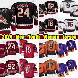 #92 Logan Cooley Hockey Jersey #9 Clayton Keller Matt Dumba Shane Doan Schmaltz Phil Kessel Barrett Hayton Lawson Crouse Jason Zucker 이름이든 숫자 유니폼