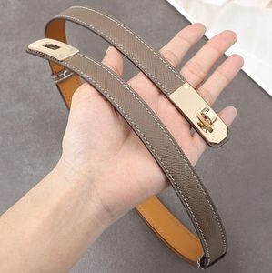 Popular Luxury Locking Buckle Tight Belts Fashion Designer Belt Vintage All-match Simple With Skirt Dress Decorative Suit Pants Tucked Waistband With box gift