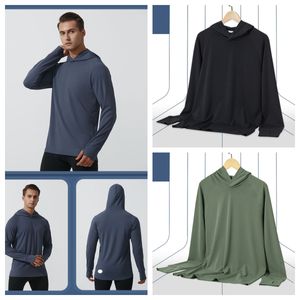 LU-1090 Felpe con cappuccio da uomo nuove primavera e autunno Running Sports Fitness Felpe con cappuccio casual traspirante a maniche lunghe